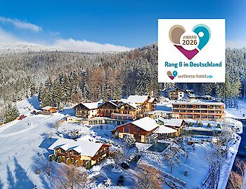 Gewinner Platz 6 Wellnesshotel Award 2026 Wellnesshotel Riedlberg im Bayerischen Wald